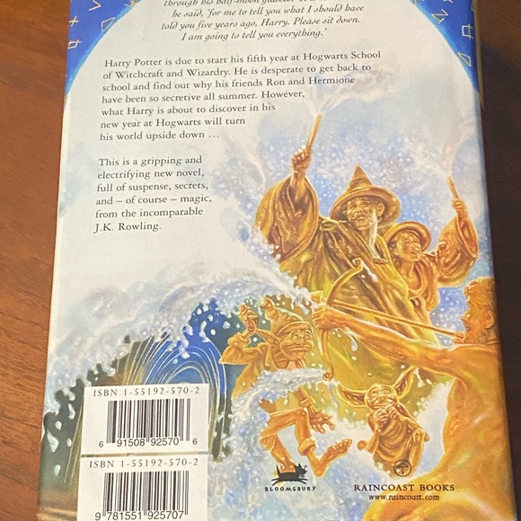 Harry Potter and the order of the Phoenix, Canadian first edition, hardcover - Picture 3 of 6